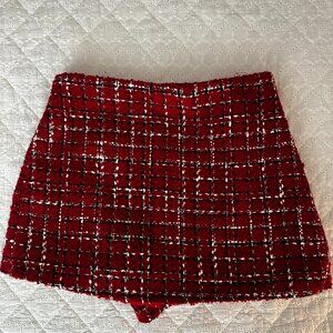 Zara tweed skorts XS